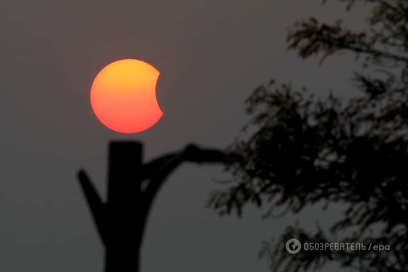 Опубликованы поразительные фото и видео полного солнечного затмения 