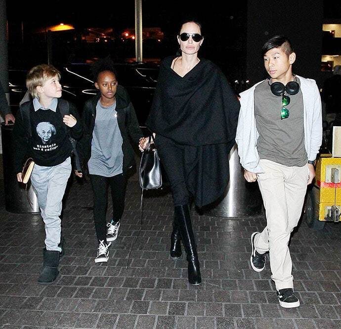 Анджелина Джоли отправилась к Брэду Питту в Лондон