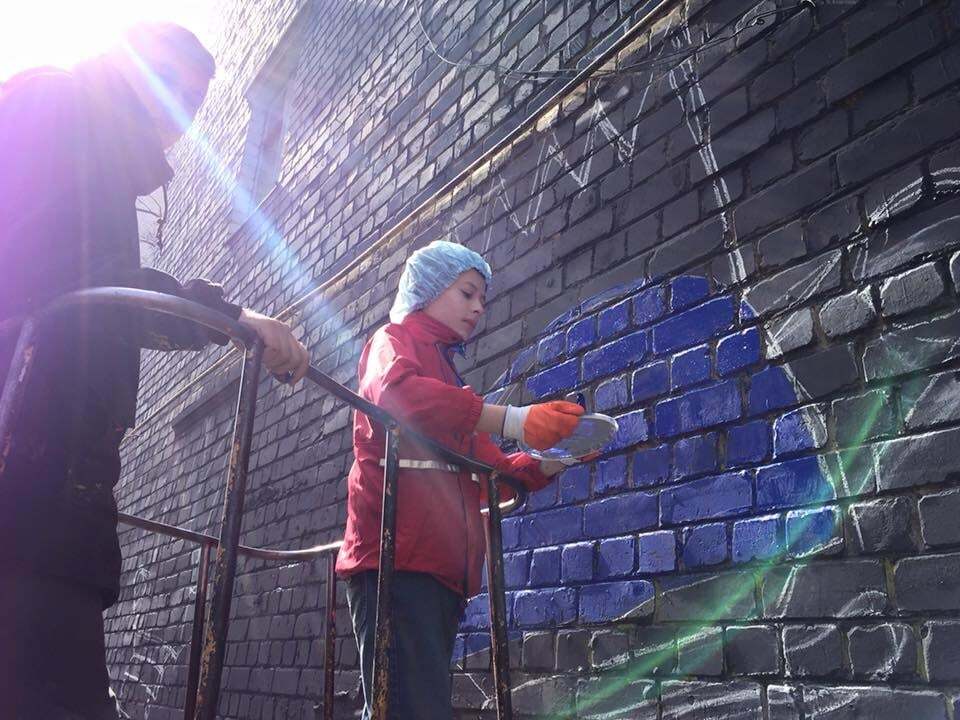 В Киеве появится мурал, нарисованный детьми с ДЦП