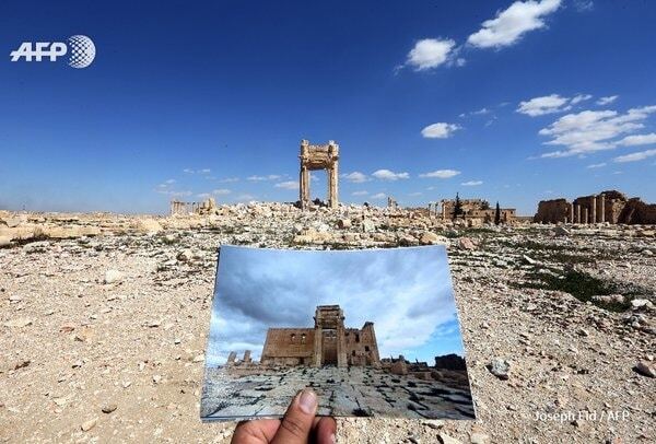 Варвары ушли: журналист показал фото Пальмиры до и после ИГИЛ