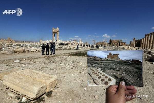 Варвары ушли: журналист показал фото Пальмиры до и после ИГИЛ