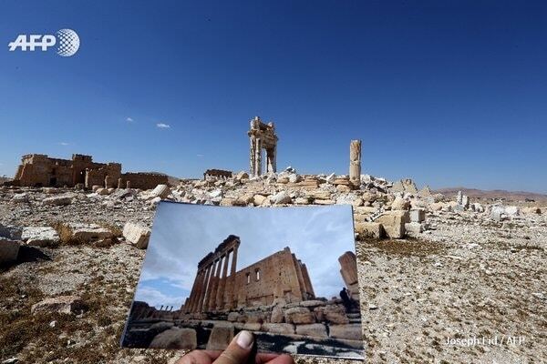 Варвары ушли: журналист показал фото Пальмиры до и после ИГИЛ