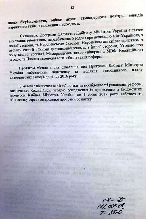 Економічний розвиток і стандарти НАТО: з'явився повний текст програми нового уряду