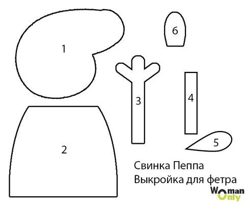 Свинка Пеппа: шьем игрушку своими руками