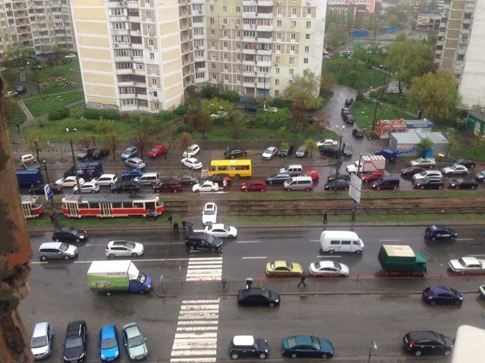 В Киеве смелый водитель проучил женщину-автохама