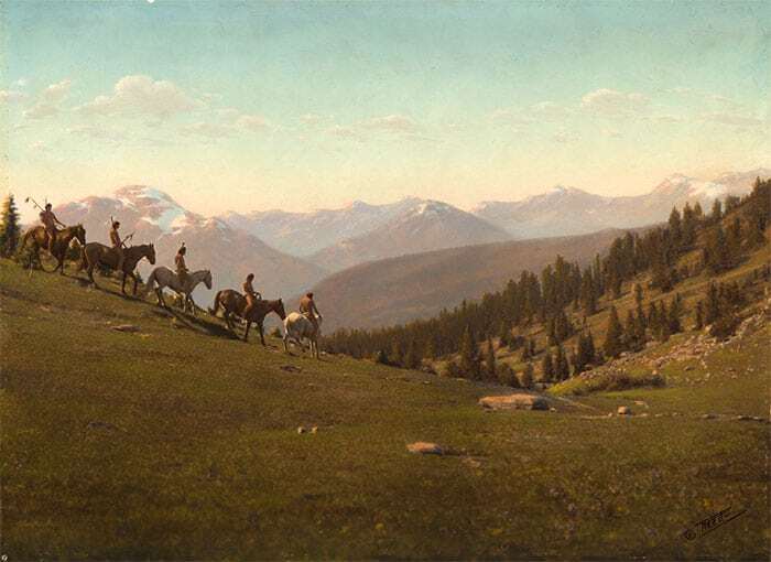 Опубликованы редкие цветные фото индейцев конца XIX века