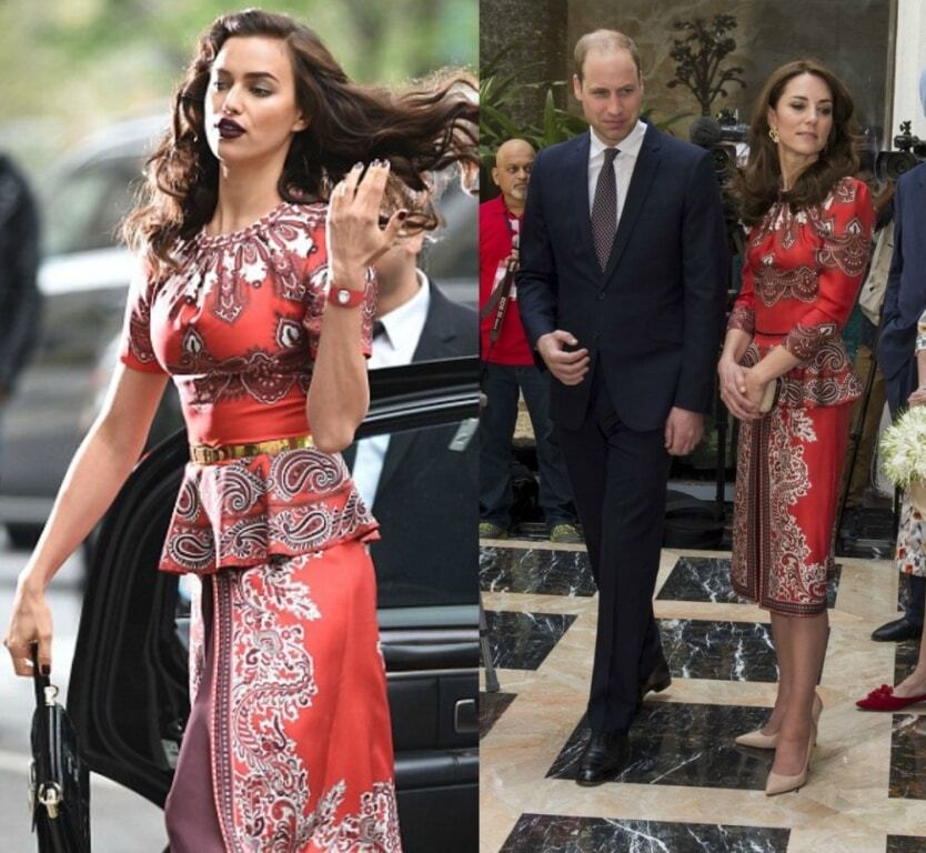 Модная битва: Шейк и Миддлтон покрасовались в одинаковых платьях