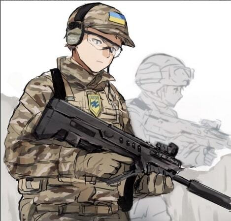 Японський художник намалював українських аніме-бійців АТО