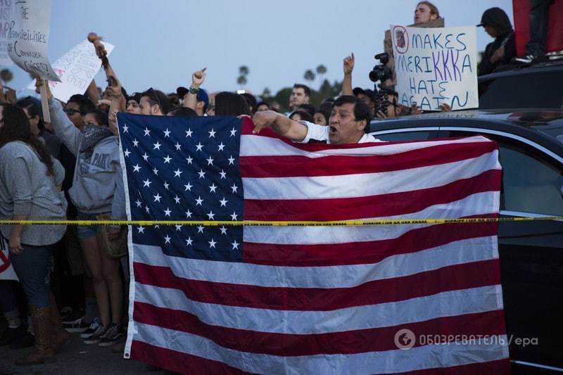 У США акції протесту проти Трампа завершилися затриманнями
