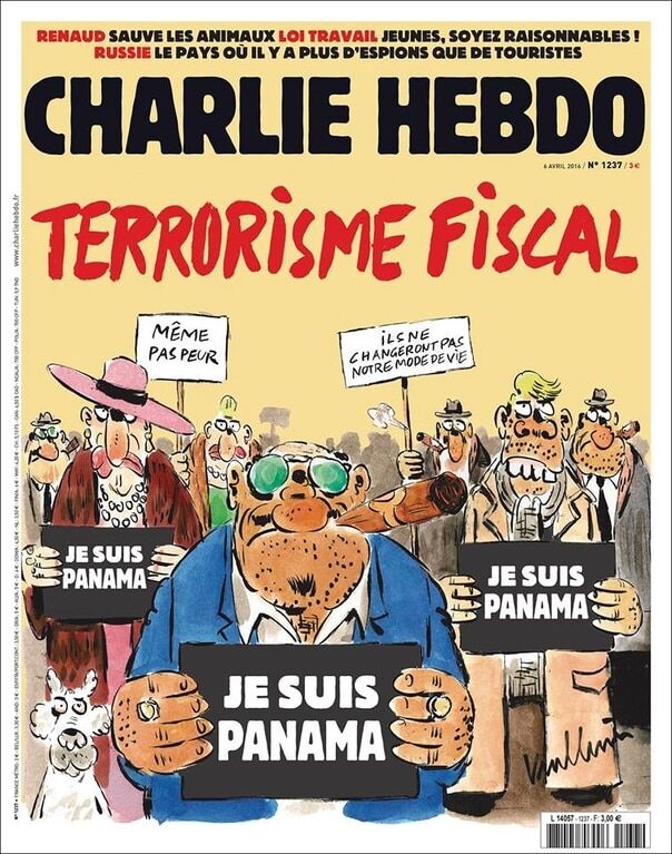 Je suis Panama: Charlie Hebdo показав карикатуру на офшорний скандал
