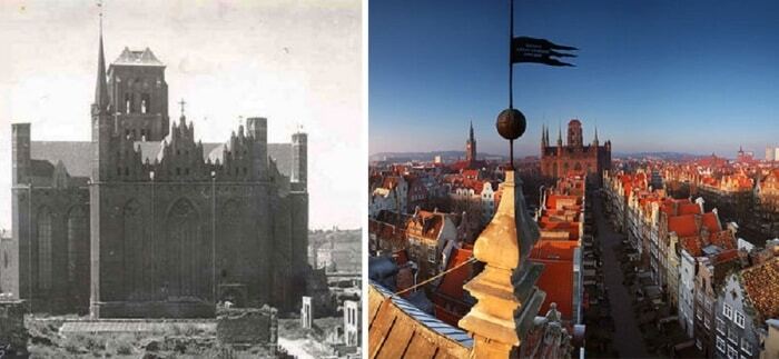 Гданьск после Второй мировой: потрясающие фото восстановленного города