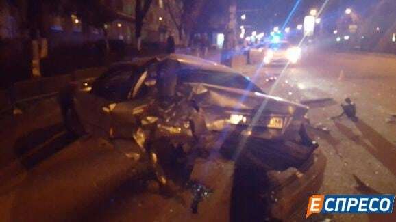У Києві п'яний водій протаранив 3 автівки: є постраждалий
