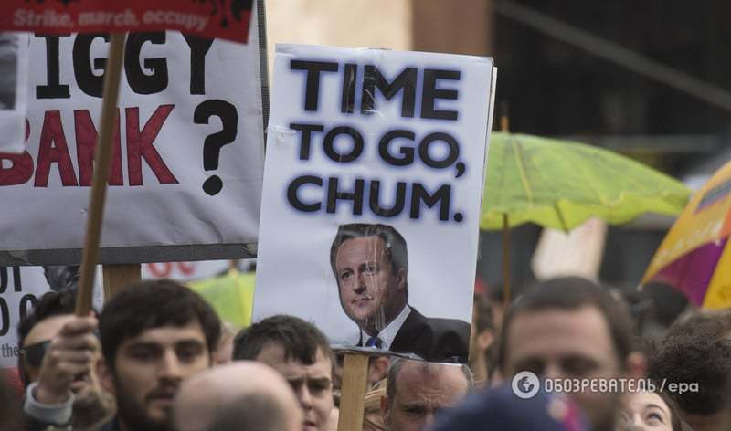 "Панамские документы": в Лондоне тысячи людей потребовали отставки Кэмерона