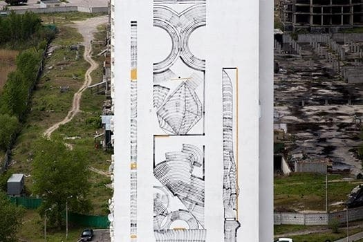 В Киеве нарисовали мурал высотой в 26 этажей: опубликованы фото