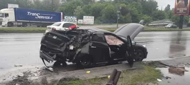ДТП із водієм Геращенко в Києві: опубліковано відео з місця аварії