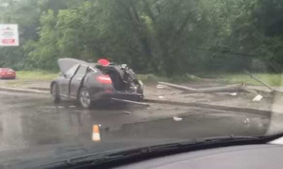 ДТП із водієм Геращенко в Києві: опубліковано відео з місця аварії