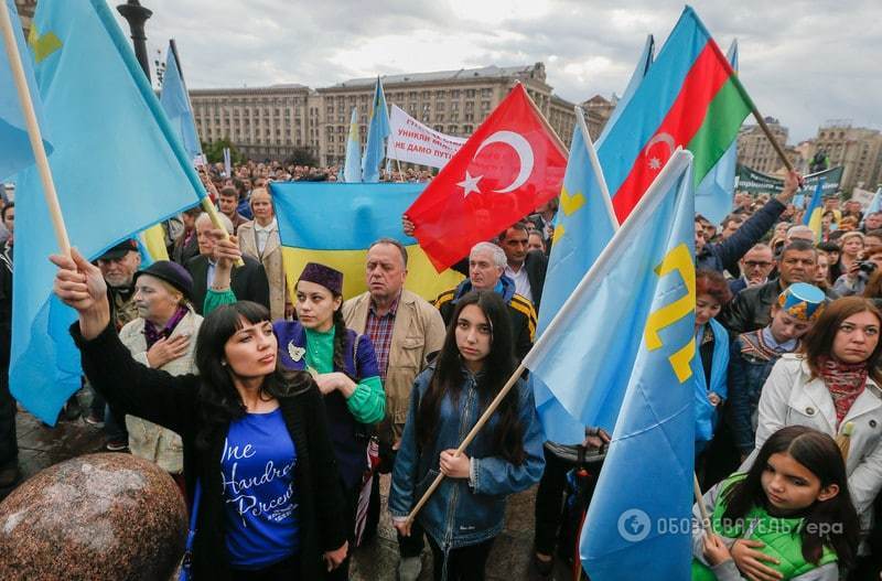 Річниця депортації кримських татар: на Майдані відбувся мітинг пам'яті