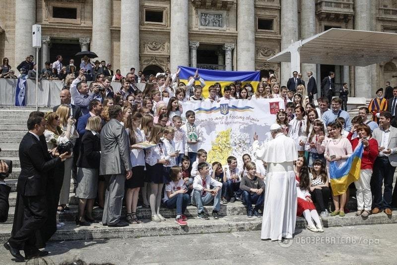 З особливою симпатією: Папа Франциск зустрівся з українськими дітьми