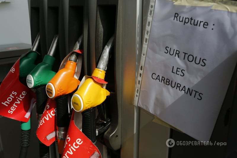 Бензина нет: протесты во Франции вызвали топливный кризис