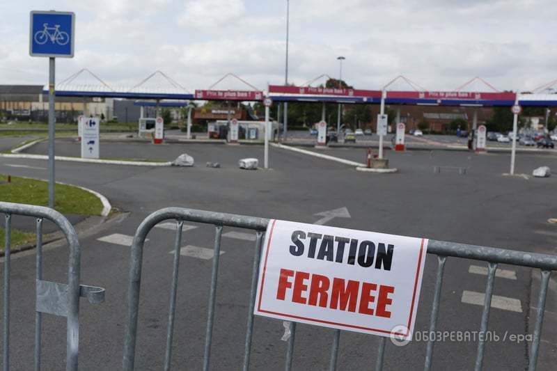 Бензина нет: протесты во Франции вызвали топливный кризис. Опубликованы фото