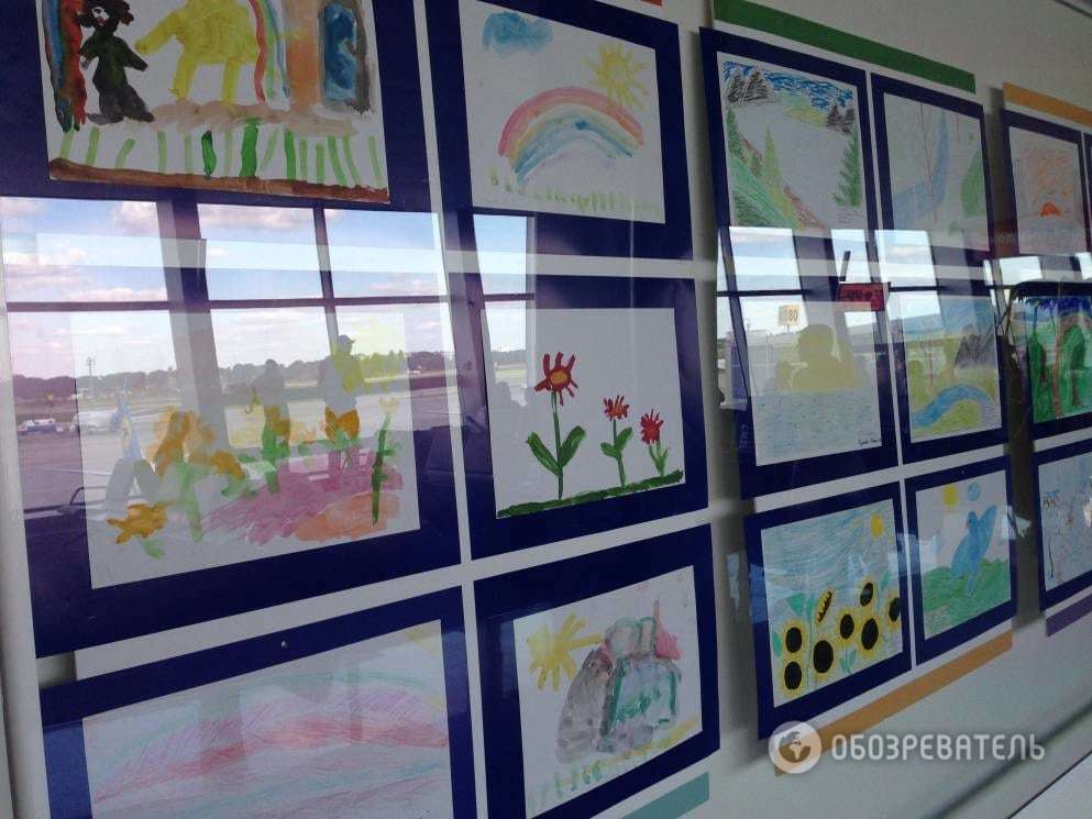 Війна і мир: в аеропорту "Бориспіль" показали творчість дітей Донбасу