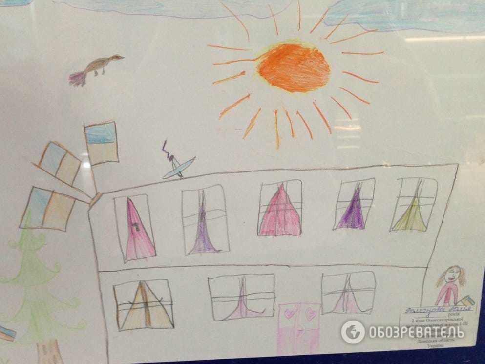 Війна і мир: в аеропорту "Бориспіль" показали творчість дітей Донбасу