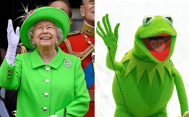 Царевна-лягушка: соцсети посмеялись над нарядом Елизаветы II 