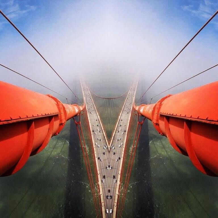 Вершина світу: опубліковані приголомшливі фото з моста в Сан-Франциско