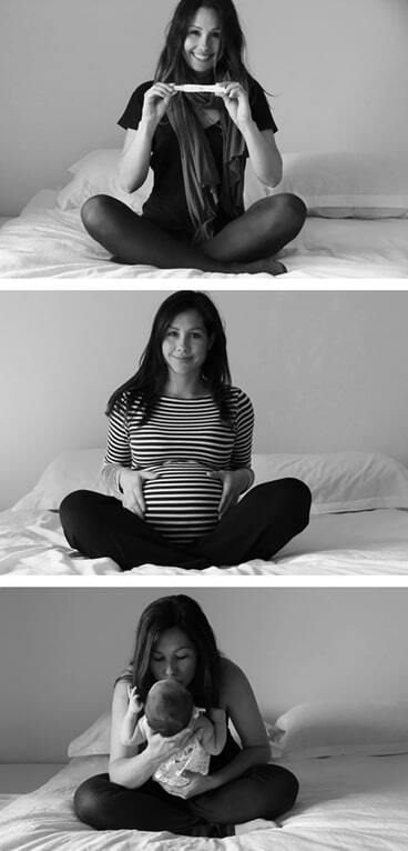 Волшебство новой жизни: трогательные фото до и после рождения ребенка