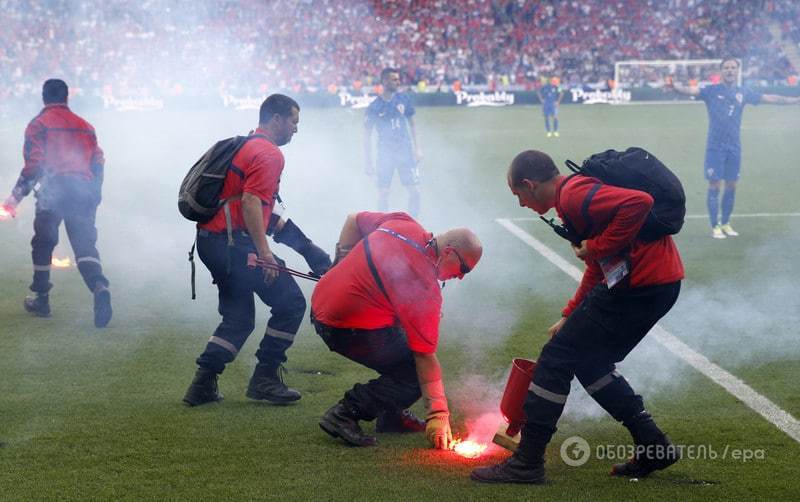 Євро-2016. Вболівальники на матчі влаштували вогняне свавілля