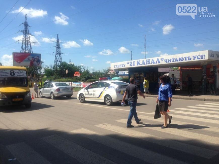 В Кировограде произошло два ДТП с участием пешеходов: сбит ребенок. Фото