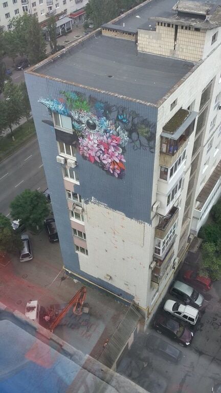 Муралы Киева: потрясающие фото рисунка на многоэтажке