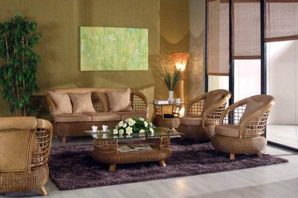Плетеная мебель в квартире и на даче: красота и уют
