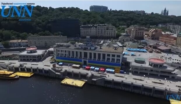 Речной вокзал в Киеве сняли с высоты птичьего полета: опубликовано видео