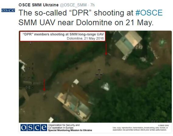 Обстрел беспилотников ОБСЕ на Донбассе: мониторинговая миссия показала фотодоказательства