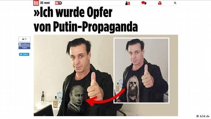 Лідер Rammstein: я став жертвою путінської пропаганди