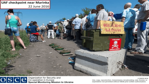 Очереди на КПВВ через линию разграничения: в ОБСЕ показали фото с беспилотников