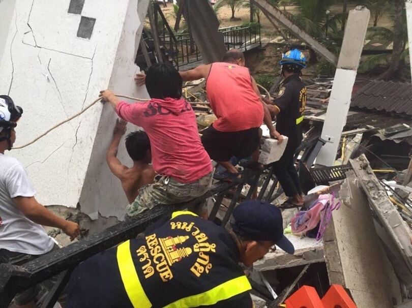 В Таиланде обрушился отель: есть погибший. Опубликованы фото