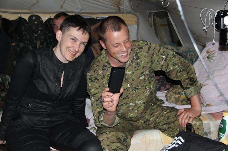 Савченко приехала в зону АТО: опубликованы фото