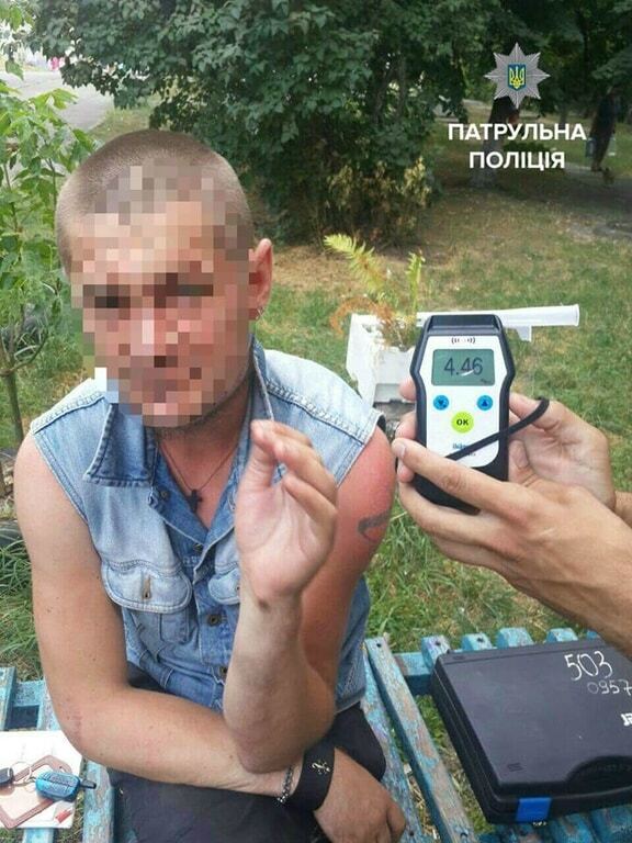 У Києві поліція затримала п'яного як чіп водія