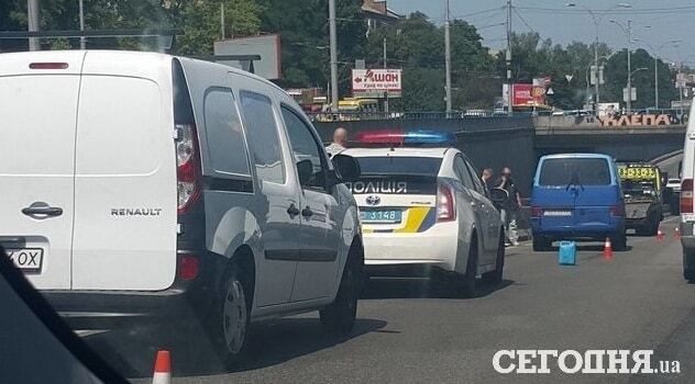 В Киеве из-за ДТП образовалась 2-километровая пробка