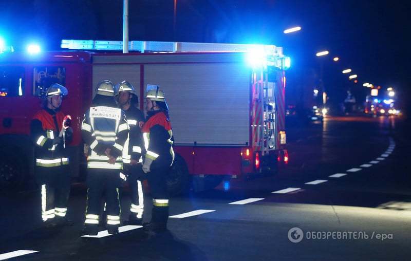 В Германии беженец напал с топором на пассажиров поезда. Фоторепортаж