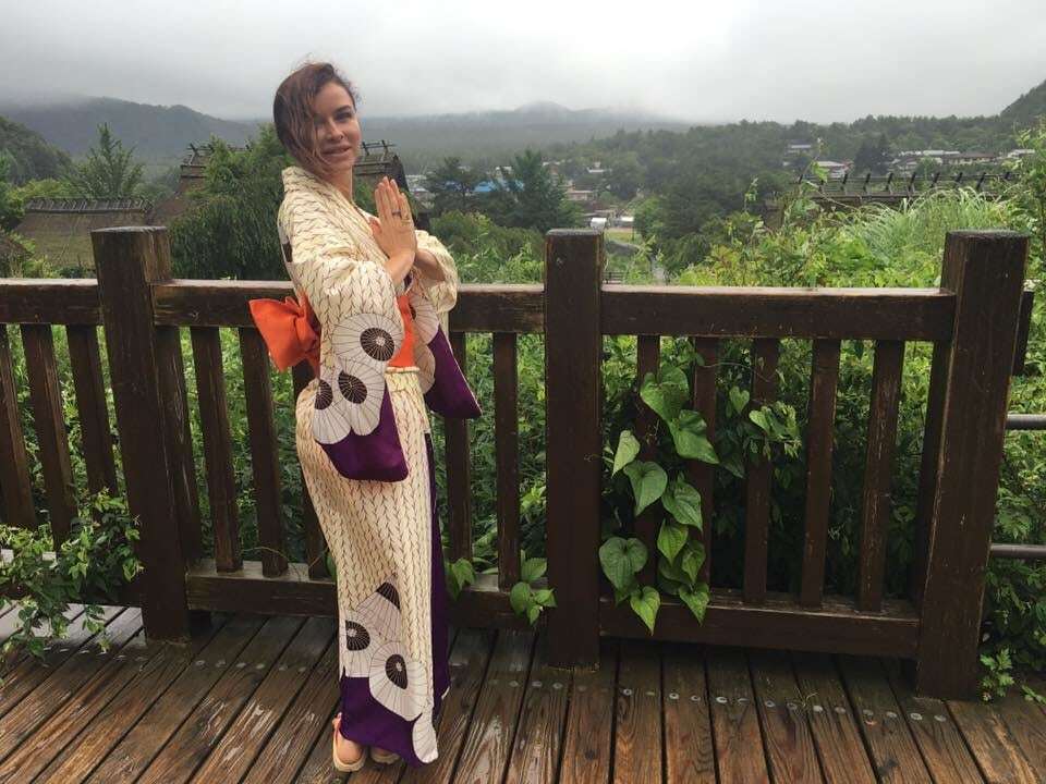 Таня Недельская отдохнула в Японии: гейши, ниндзя и действующий вулкан