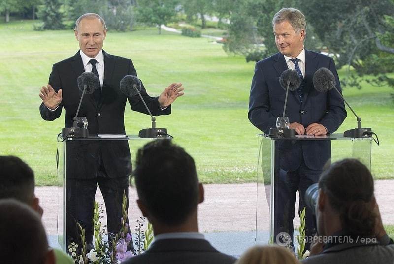 Путин рассказал финнам о виновниках "госпереворота" в Украине