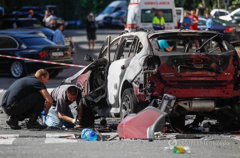 Купа обгорілого заліза: який вигляд має підірване авто, в якому загинув Павло Шеремет