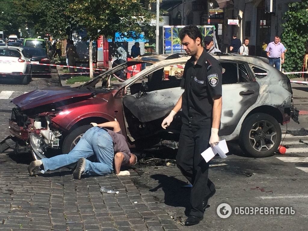 Купа обгорілого заліза: який вигляд має підірване авто, в якому загинув Павло Шеремет