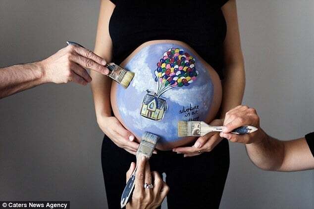Художница создает потрясающие рисунки на животах беременных женщин: опубликованы фото