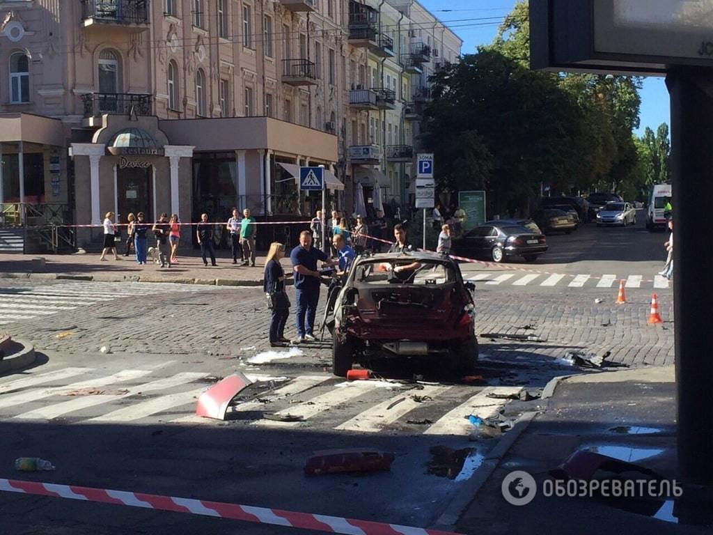 Купа обгорілого заліза: який вигляд має підірване авто, в якому загинув Павло Шеремет