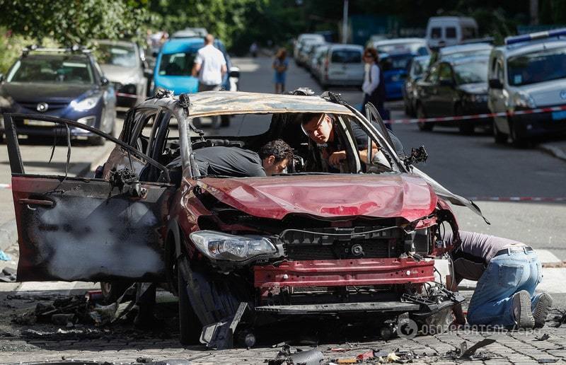 Купа обгорілого заліза: який вигляд має підірване авто, в якому загинув Павло Шеремет