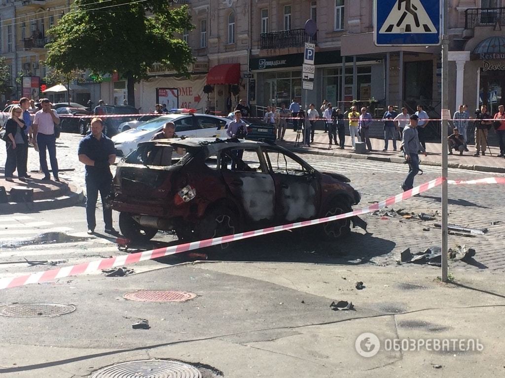 Купа обгорілого заліза: який вигляд має підірване авто, в якому загинув Павло Шеремет